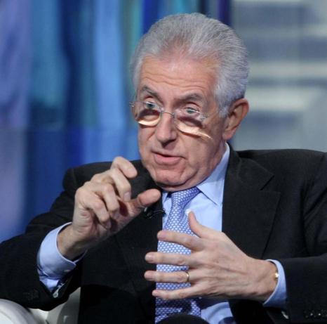 sentrumsgruppen ledet av avgående statsminister Mario Monti.