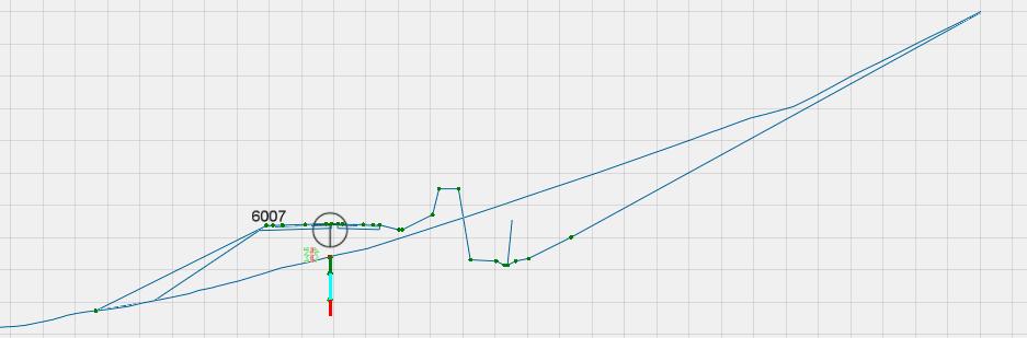 3.6.2 Profil 21700-22700 I dette området ligger vegen på en fylling med en tykkelse på opp til 10m. I tillegg er det en skredvoll på den nordlige side av vegen.