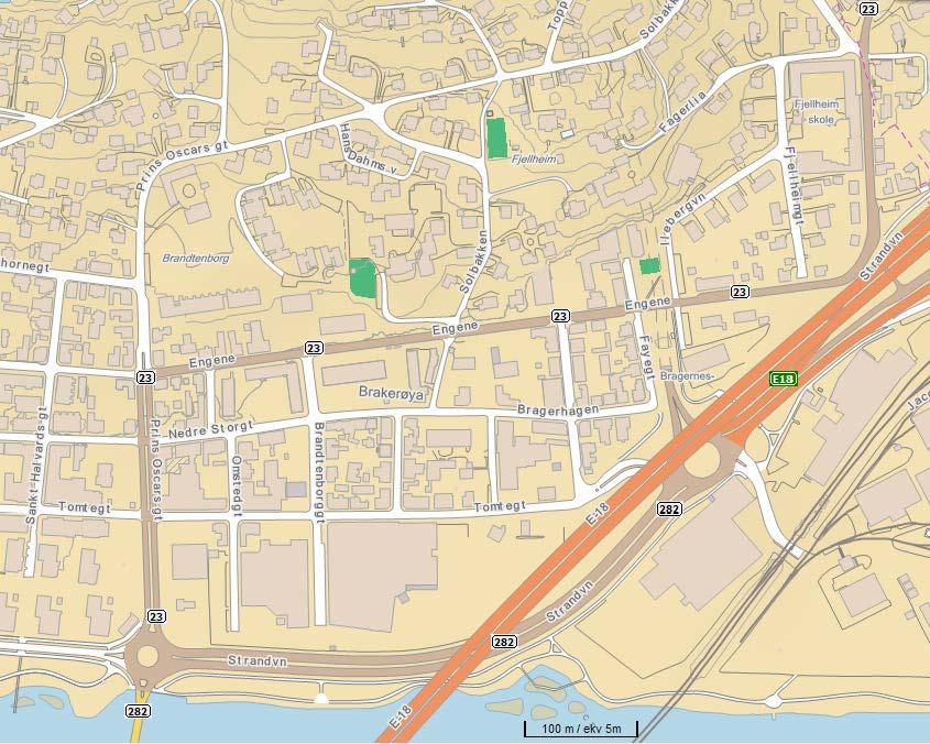 Solbakken 1-7 Trafikkanalyse Side 3 1. BAKGRUNN OG HENSIKT Solbakken 1 7 AS ønsker å utvikle Solbakken 1 3 7 9 samt Hans Dahms vei 14 med nye boligbygg.