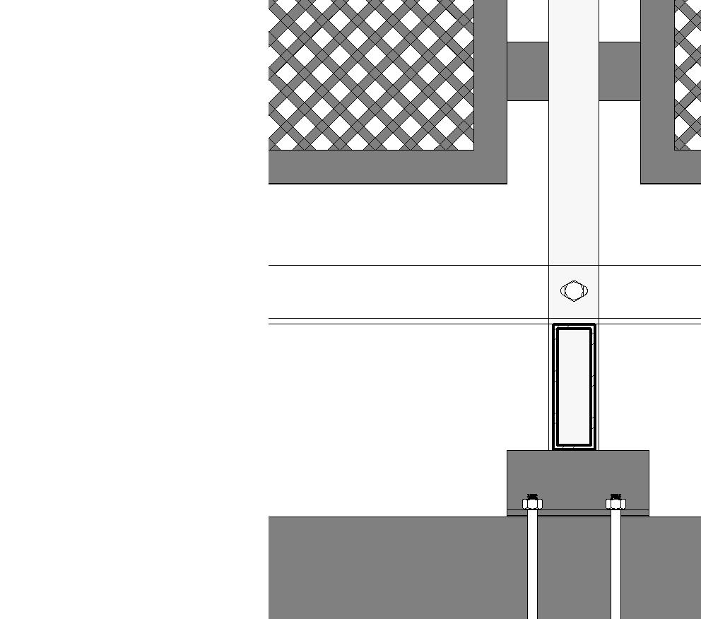 T - STÅL 250 x 12 L=1960mm HE-B 120 BOLT M 12 FJÆRSTÅL RHS 150 x 50 x 5