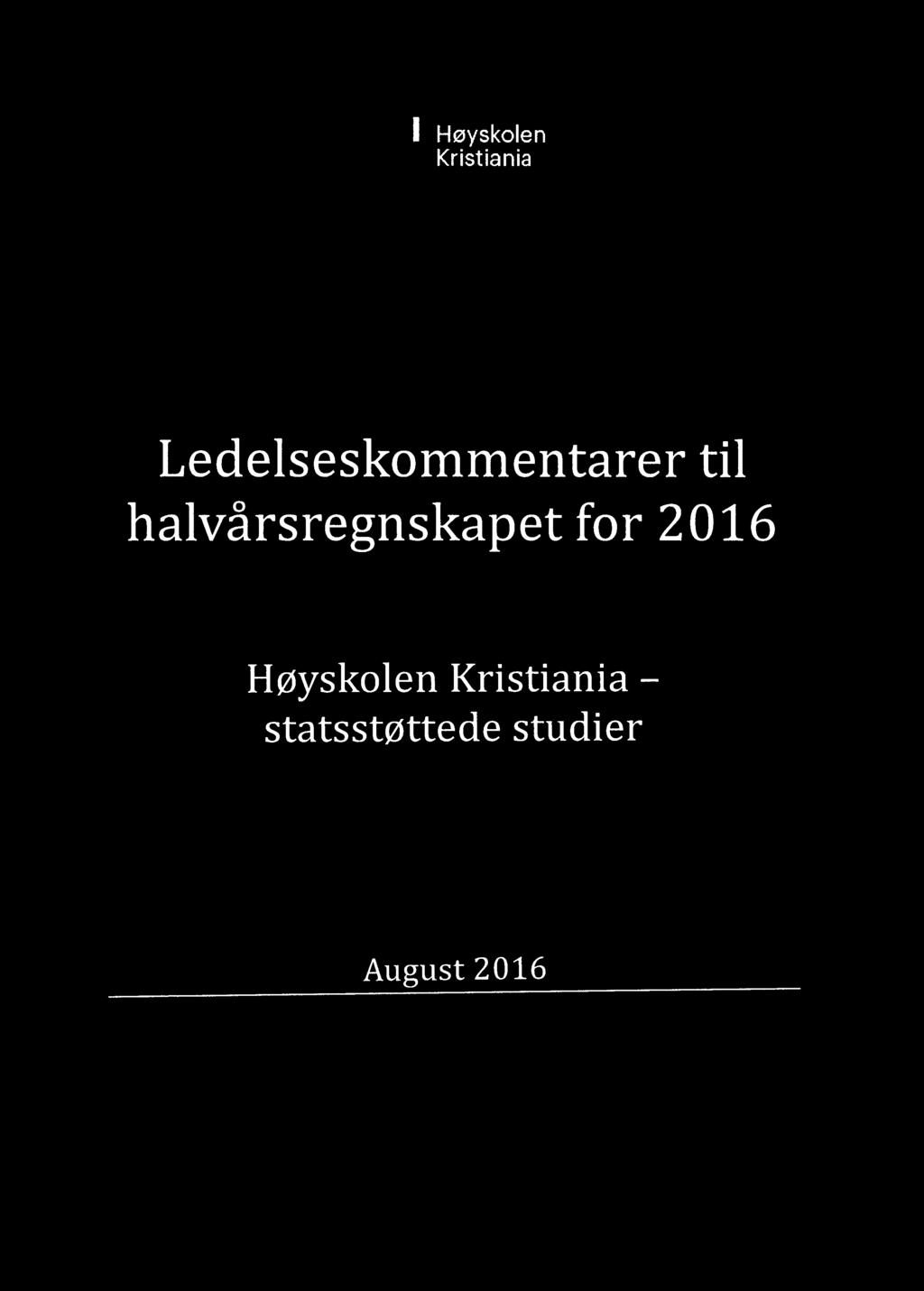 halvårsregnskapet for 2016