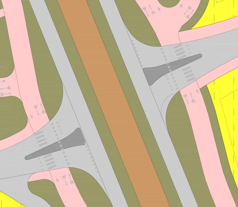 Figur 27 Utsnitt av reguleringsplankart for kryss Sundelia/Nore Sunde (sør) (Norconsult, 2017).