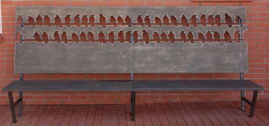 På en ringmerkingstasjon for fugler i Litauen står denne benken.