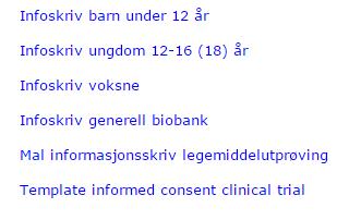 Skjemaer Gode maler som gir en klar formening om hva