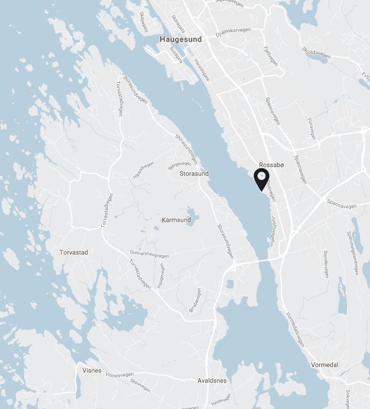 MARITIMT BYLIV Plassert helt nede ved Kramsundet, bare 5 minutter med bil i fra Haugesund sentrum, ligger tomten fantastisk plassert med