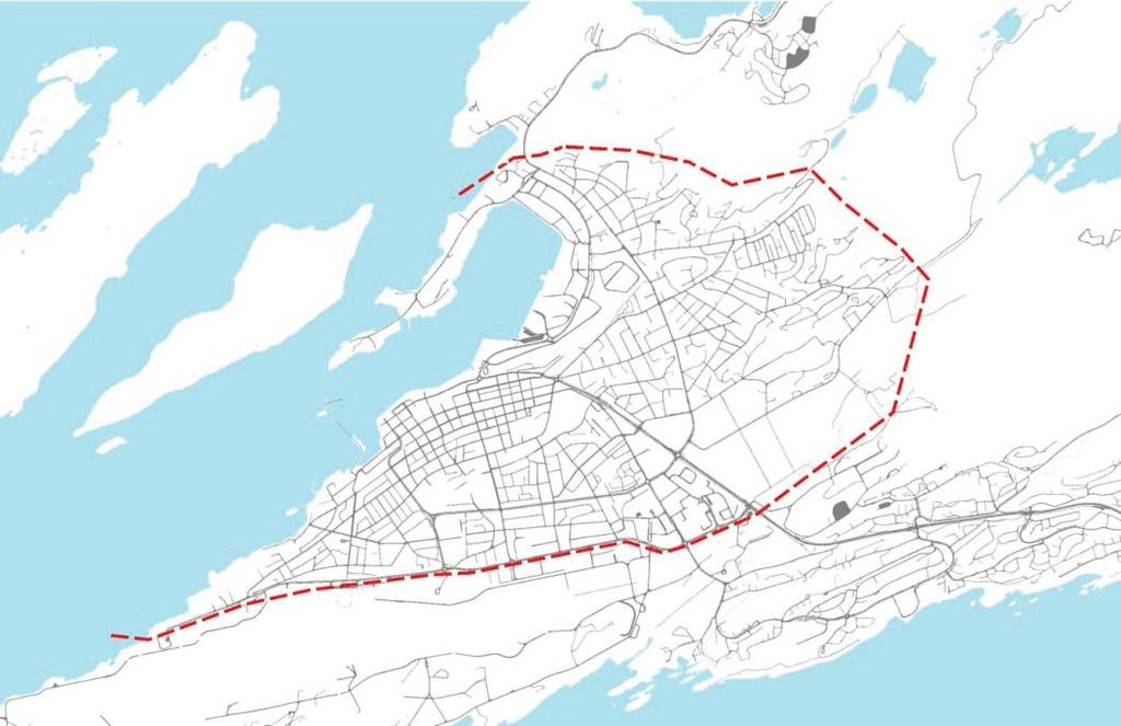Planforslaget Planen er avgrenset av Olav V s gate, Rønvikjordene, Bodømarka og Mælen. I denne planen legges det fram et langsiktig sykkelveinett, og ruter som foreslås prioritert de neste fire årene.