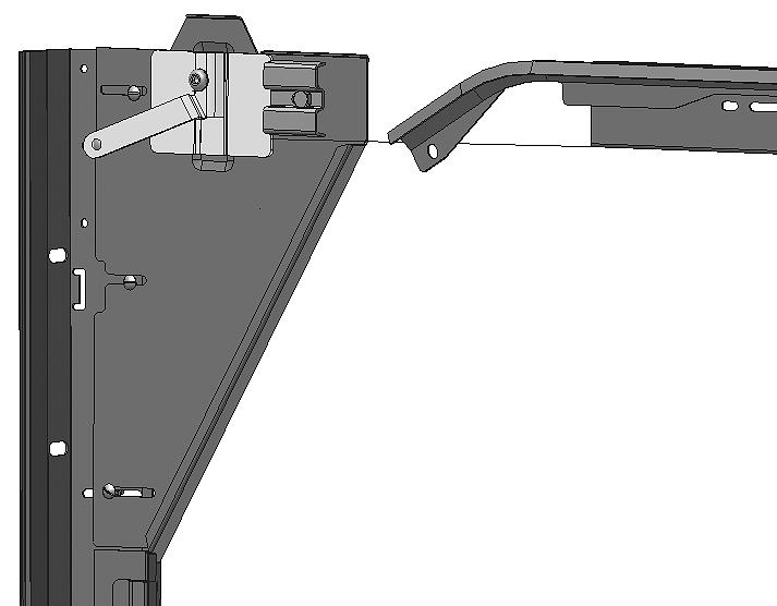 L-57 Koblingssleide Oppheng 2m 8x25 mm skruer til sleide (Pose L-57) 1 sleide med skrue vendt utover føres