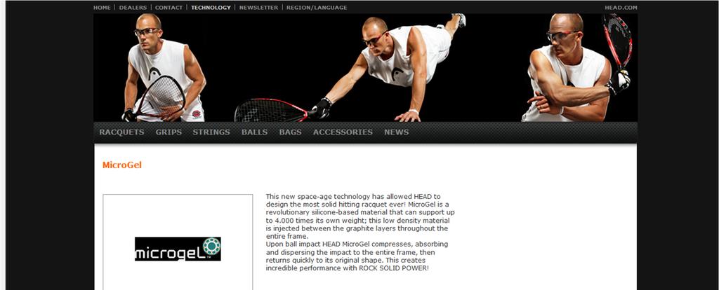 Spin-off This new space-age technology has allowed HEAD to design the most solid hitting racquet ever!