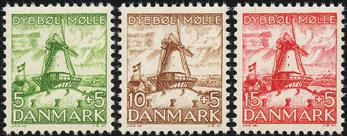 Gode skanfiltilbud Danmark Best.nr.: 3077 1 kr gulbrun Chr. X 1913.