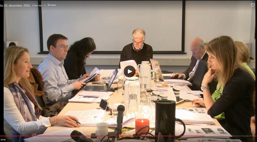 PFUs møter går som hovedregel for åpne dører. Her styrer utvalget leder, Alf Bjarne Johnsen, VG, utvalgets møte i januar 2017.
