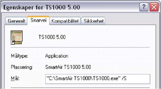 Installasjonsmanual TS 1000 5.02 8.3 Lag en demodatabase Bruk denne rutinen for å lage en ny og tom demodatabase.