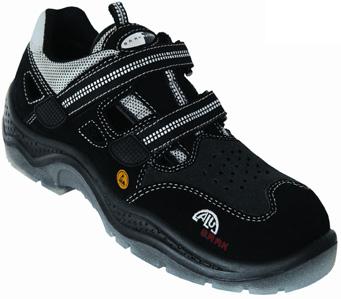 Spikersåle i Kevlar gjør skoen sikker og lett. Vernetupp i Kompositt/plastikk. Antistatisk, hel fotseng.