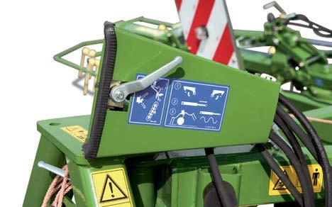 22 betjenes med traktorens to dobbeltvirkende hydraulikkventiler.
