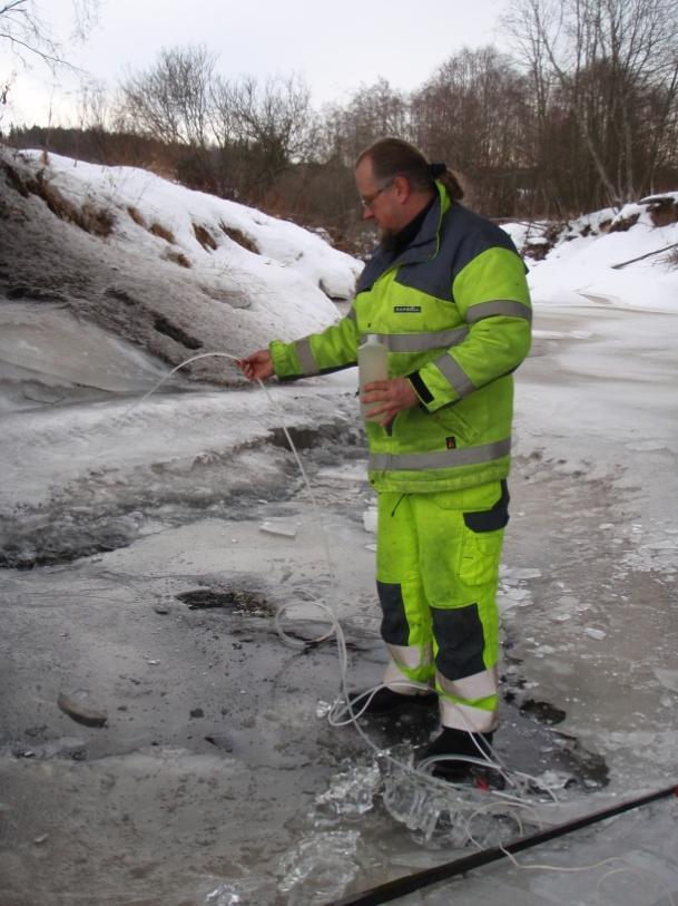 prøvetaking vha av Gigant grunnvannspumpe. Figur 7.