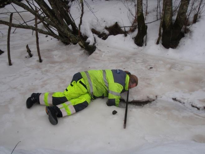 Stasjon T1 er plassert nedenfor dagens E18 og planlagt ny E18-trasé like ved Skog. Kart med lokalisering av målestasjonen foreligger i Figur 10.