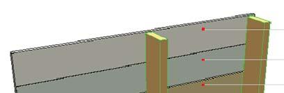 Хана хаших хийцийн байгаа бүтэц Хэрэглээ: Өмнө хана (U=0.306 Вт/м²K) Хойд хана (U=0.
