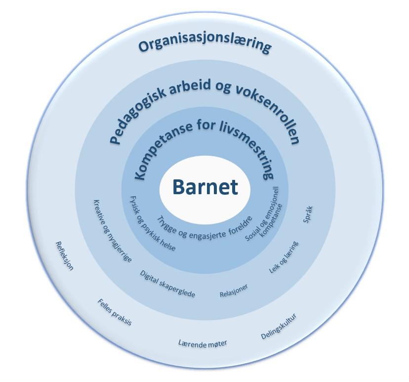 Rammeverk for Modumbarnehagene Barnehagene skal fremme demokrati, mangfold og gjensidig respekt, likestilling, bærekraftig utvikling, livsmestring og helse.