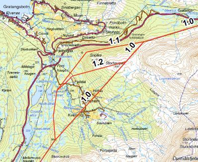 Figur 3-2. Alternativ 1.0 sammen med 1.1 og 1.