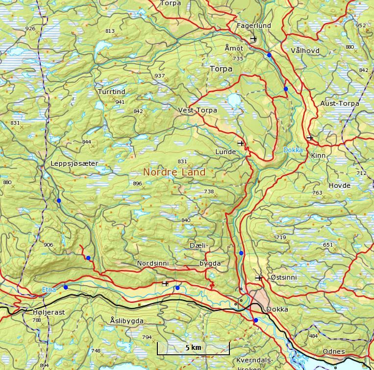 Gjennomføringen av prosjektet Dokkadeltaet Nasjonale Våtmarssenter (DV) har utført kartlegging og overvåking av oterlokaliteter i Oppland fylke.