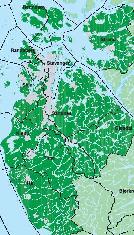 Planområdet 10 kommuner Ett felles arbeids, bo- og servicemarked med korte avstander.