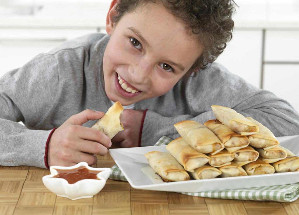 Vårrull: Ludvik, 8 år: Jeg laget maten selv og den var kjempe god. Familien syntes det samme!