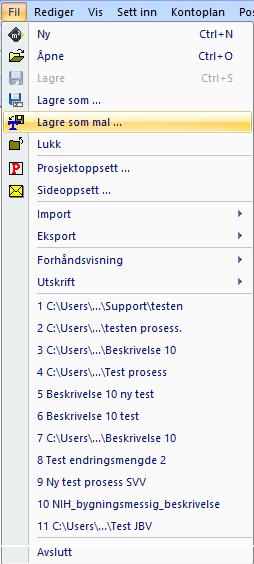 På fliken startside kan det enkelte firma/bruker definere sin egen startside som vises ved oppstart av ISY Beskrivelse.