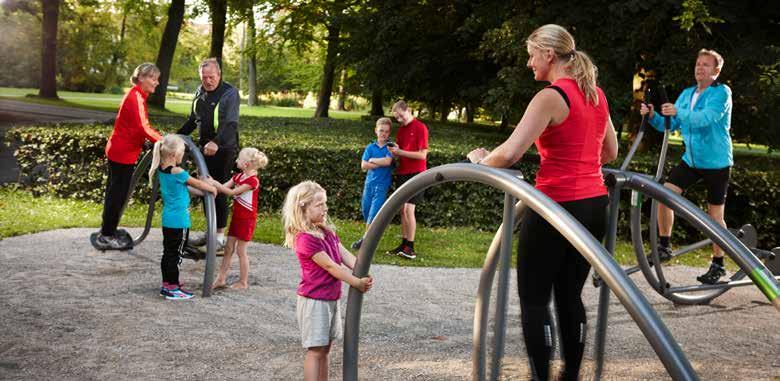 TRENINGSPARK UNIQA Treningspark består av