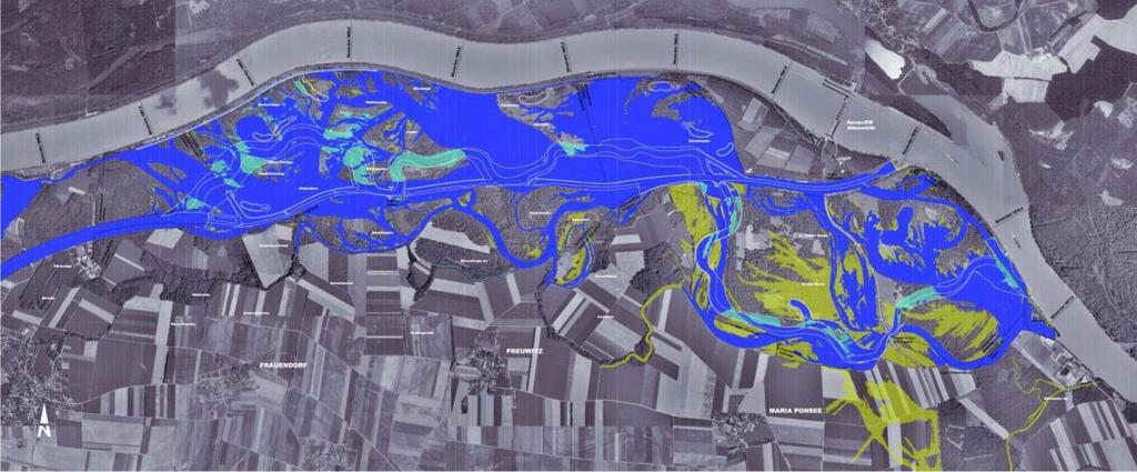 Hochwasser Traisen HQ 100 ursprüngliche