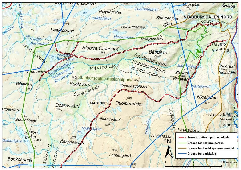 For hver utkjøring skal det etableres kontakt med Skáiddeduottar siida v/ Rasmus John S. Anti på telefon 454 88 968/ 481 98 885 og/eller Láhtin siida v/ Anna Ravna Gaup på tlf. 418 55 018.