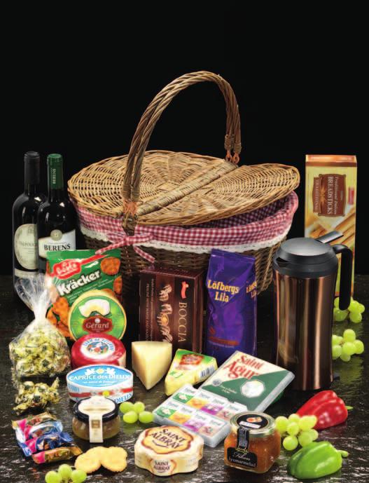 Kr 699,- FH11016 Picnic 7 Chef termokanne Arabica 1,2 L Manchego 6 mnd 150 g Camembert hermetisk 125 G Saint Albray brie 200 g Grissini naturell med salt 125 g Ostekjeks 150 g Gourmetsyltetøy