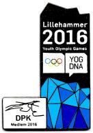 member 2016, nummerert,tm Lillehammer 2016 200 T 259 Oslo Pin Club 2016, unummerert,tm