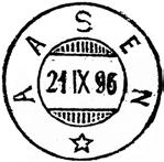 brukt fra 5-7-56 TAa til 23-6-70 TAa Stempel nr.