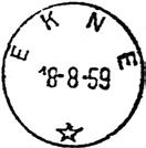 Stempel nr. 6 Type: I22 Fra gravør 18.08.1959 EKNE Innsendt?