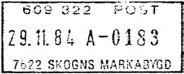 1952 SKOGNS MARKABYGD Innsendt 