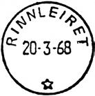 RINNLEIRET RINNLEIRET poståpneri opprettet 01.04.1968 på ekserserplassen i Levanger kommune.