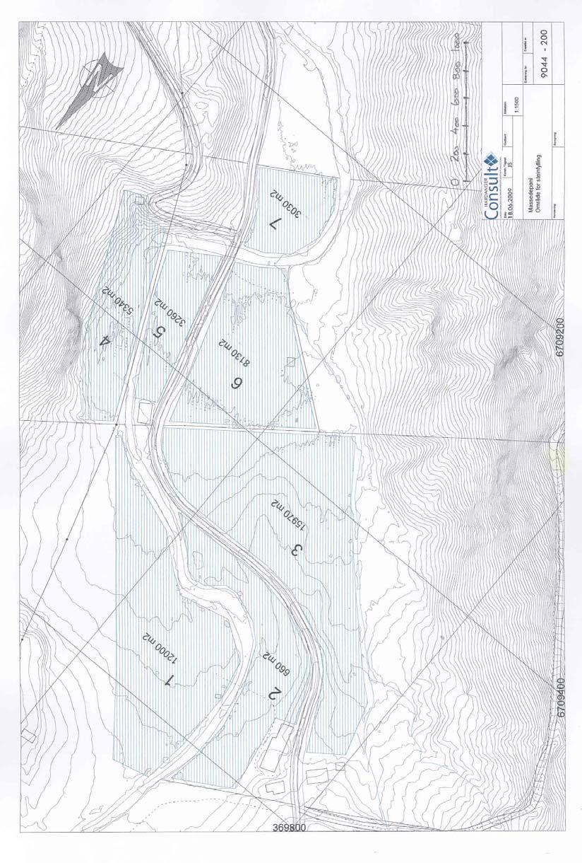 Side: 11 av 13 Figur: Kart som viser arealer hvor det kan benyttes steinmasser for heving av landbruksjord.