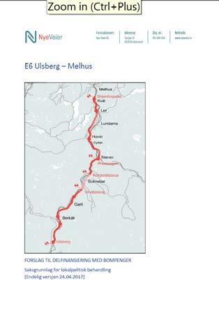 Nye Veier i Trøndelag - Bompengeutredning og -proposisjon Oversendt