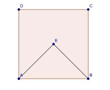 + 1 x + 3 x 3.Rezultatul calculului ( ) ( ) este egal cu 4.În figura alăturată ABCD este un pătrat şi punctul E este centrul său.aria Δ AEB reprezintă % din aria pătratului ABCD. 5.