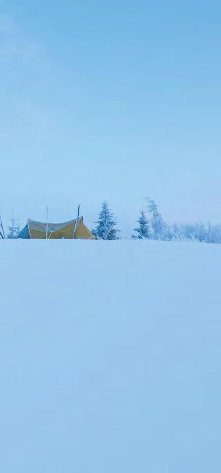 Talvine pildistamine ei pea ilmtingimata olema kiirkäik loodusesse. Võib võtta telgi ja lumist maastikku pikemalt nautida seadistusnupud, mida saab ka kinnastega hõlpsamalt kasutada.