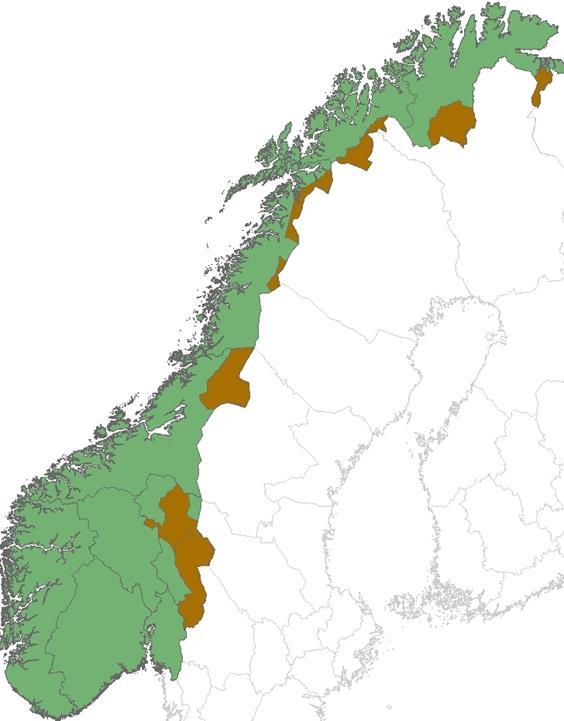 Geografisk differensiering ulik virkemiddelbruk Prioriterte beiteområder Felling