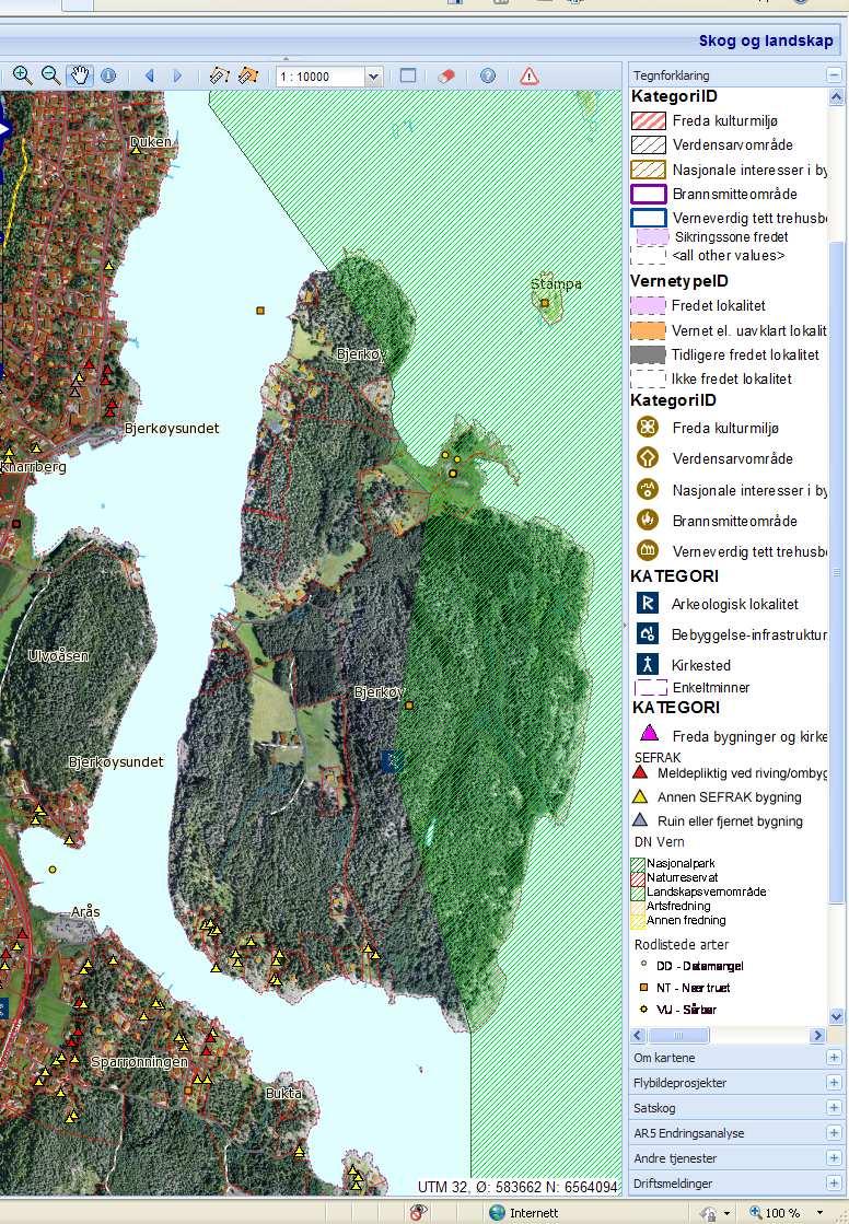 Bjerkøy (privat) Nøtterøy kommune Areal: 1200 daa Bebodd