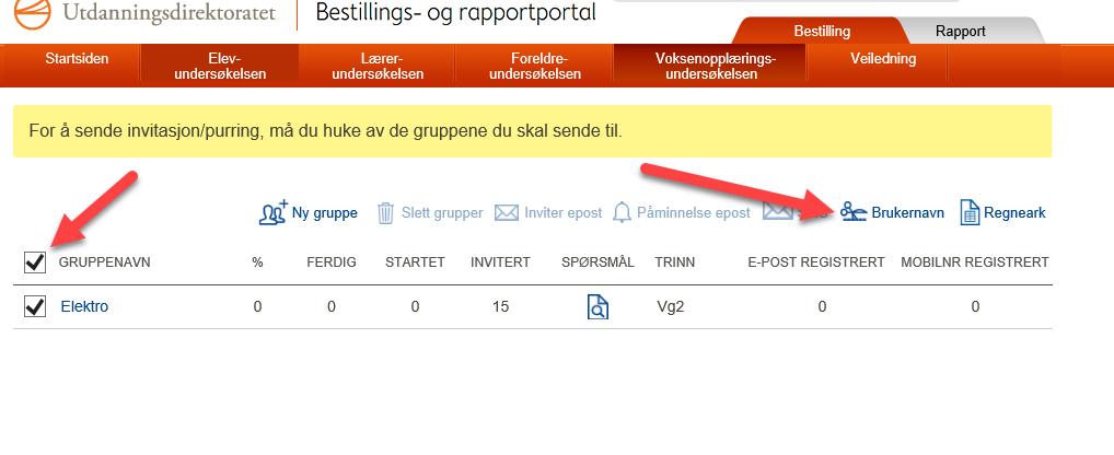 kan ikke slette elever som allerede er lagt inn.