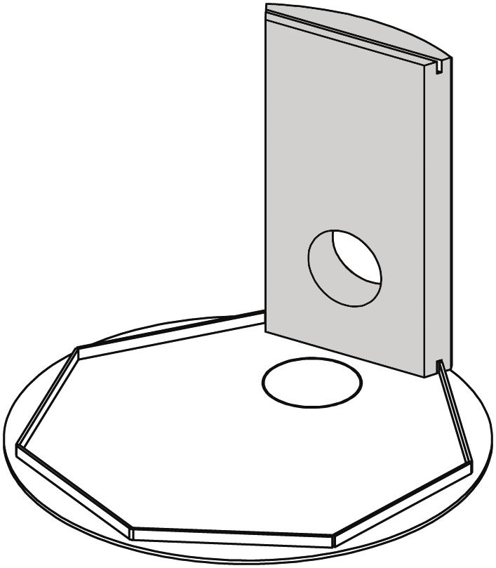 luftekanaler) senkes ned og settes inntil (B). Place the first concrete element (A).