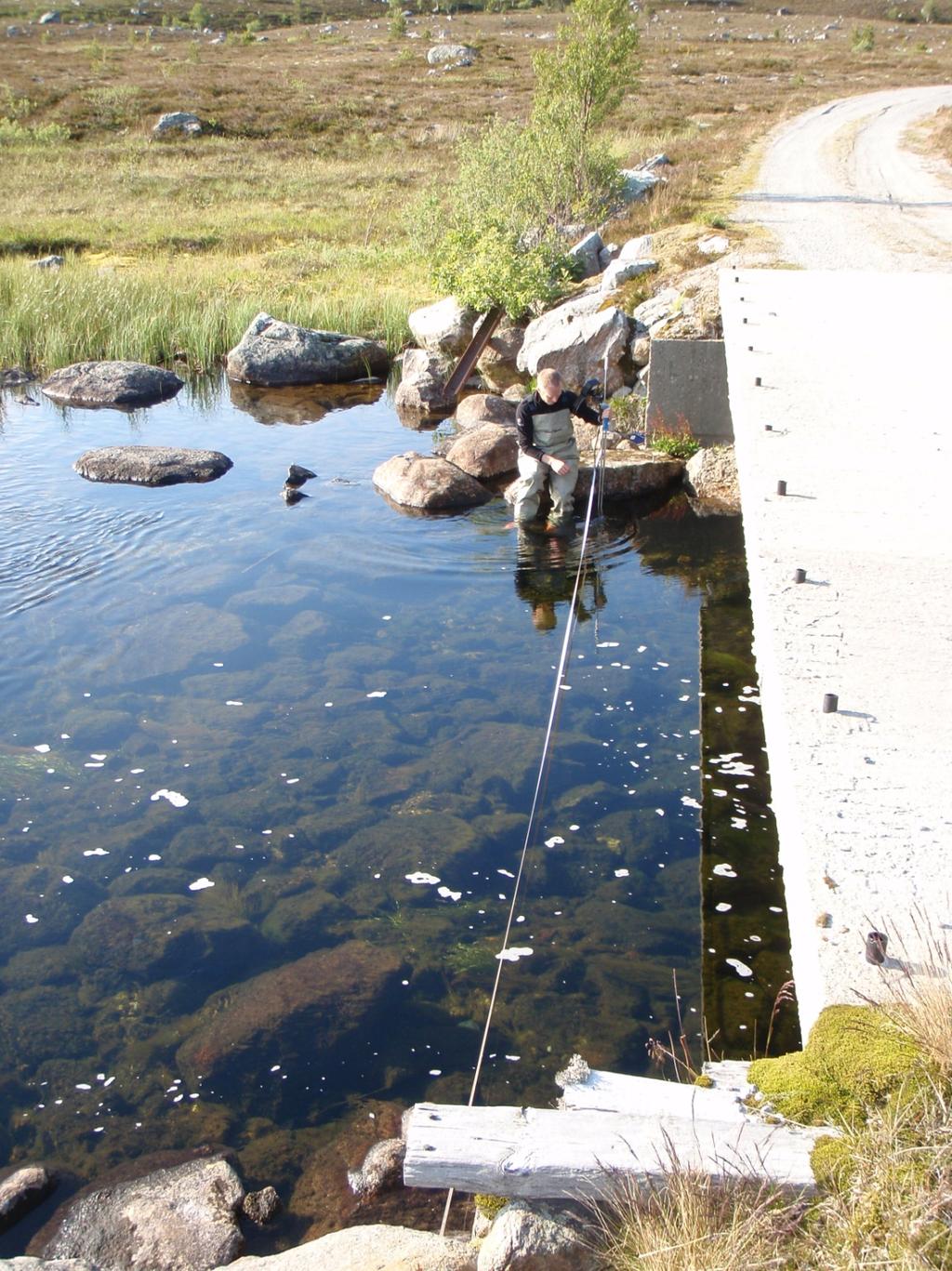Bilder fra målestedet ved Beinskjervatn Måling ved