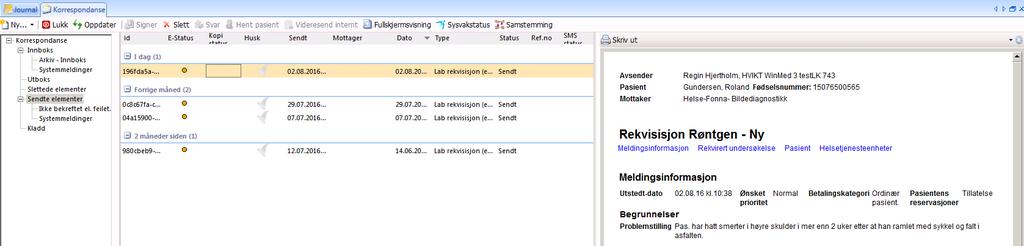 6 Sjekke status for utsendte elektroniske meldinger Det er avsenders ansvar å sjekke at utgående elektroniske meldinger kommer fram til mottaker.