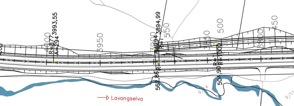 2. LANDSKAPSMESSIGE VURDERINGER En utvidelse av bredden for eksisterende del av europavei 8 gjennom Lavangsdalen vil i hovedtrekk ikke gi negative konsekvenser for landskapet fordi man benytter seg