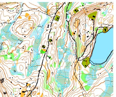 Kartutsnitt Samlingsplass Skittenelv skole, på fastlandet, ca 25 km fra sentrum.