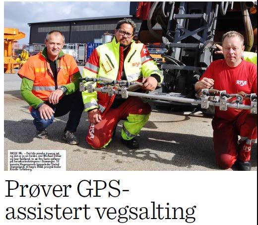 Satellitt (GNSS) assistert strøing