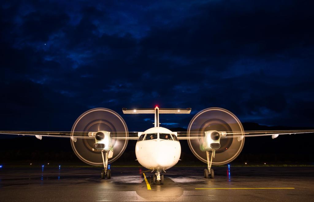 Vi er Norges eldste flyselskap Vi har mer enn 420 daglige avganger Hvert andre