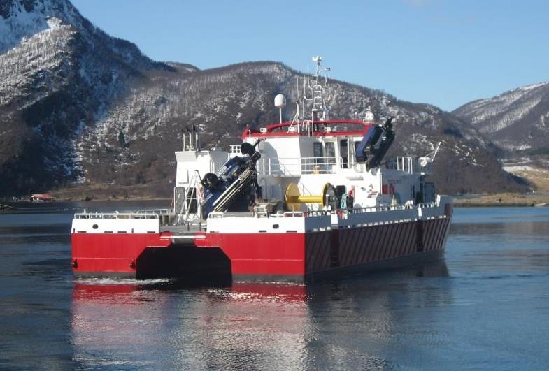 development within the sector 2006, 14,99x7 m vessel with 7 tons winch and 23,5 tm crane 2011, 14,99x10,7 m